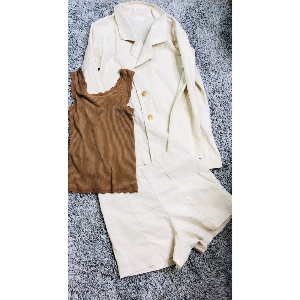 3 piece shorts and Blazer
